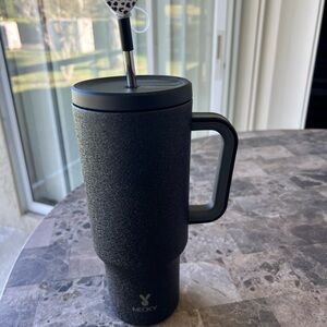 MEOKY Black Insulated Tumbler with Handle
